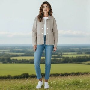 DG2 by Diane Gilman Light Tan Jean Jacket